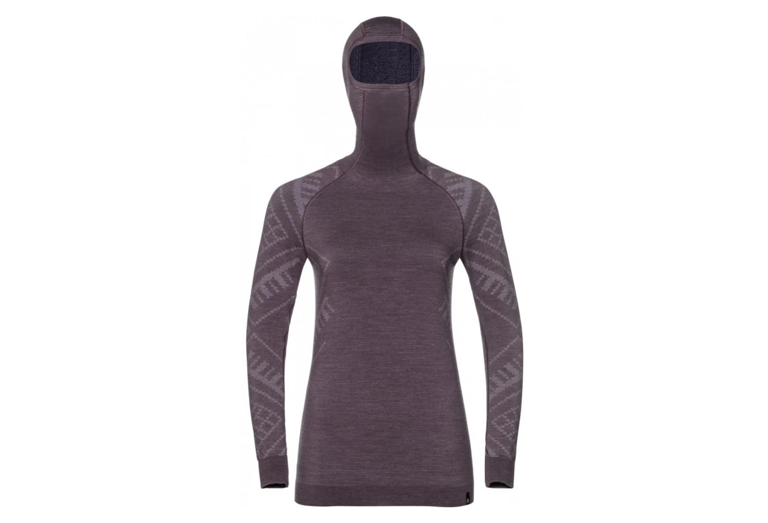 Odlo NATURAL Hooded Long Sleeve Top Women Purple 6 Odlo NATURAL Hooded Long Sleeve Top Women Purple - Image 4