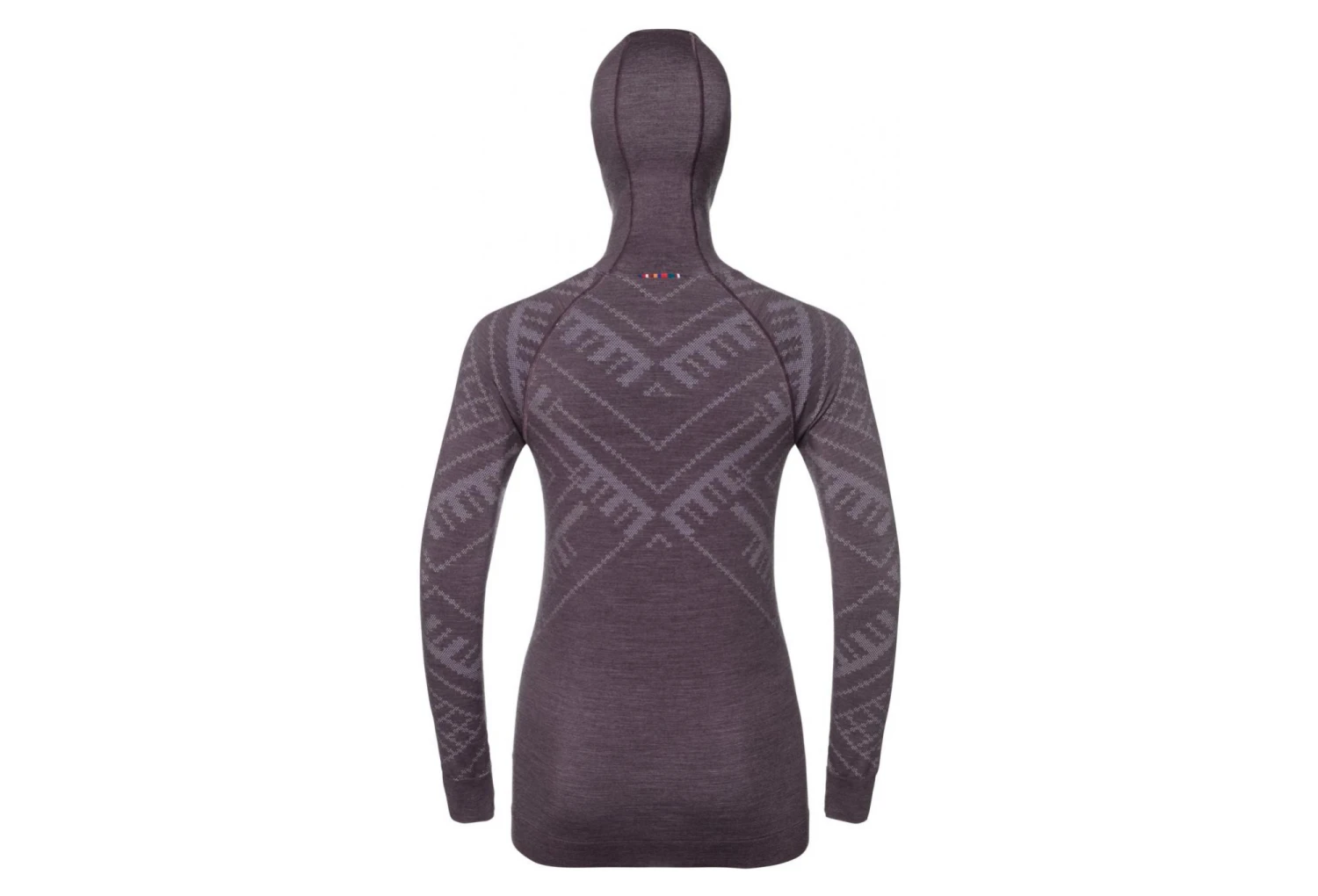 Odlo NATURAL Hooded Long Sleeve Top Women Purple 5 Odlo NATURAL Hooded Long Sleeve Top Women Purple - Image 3