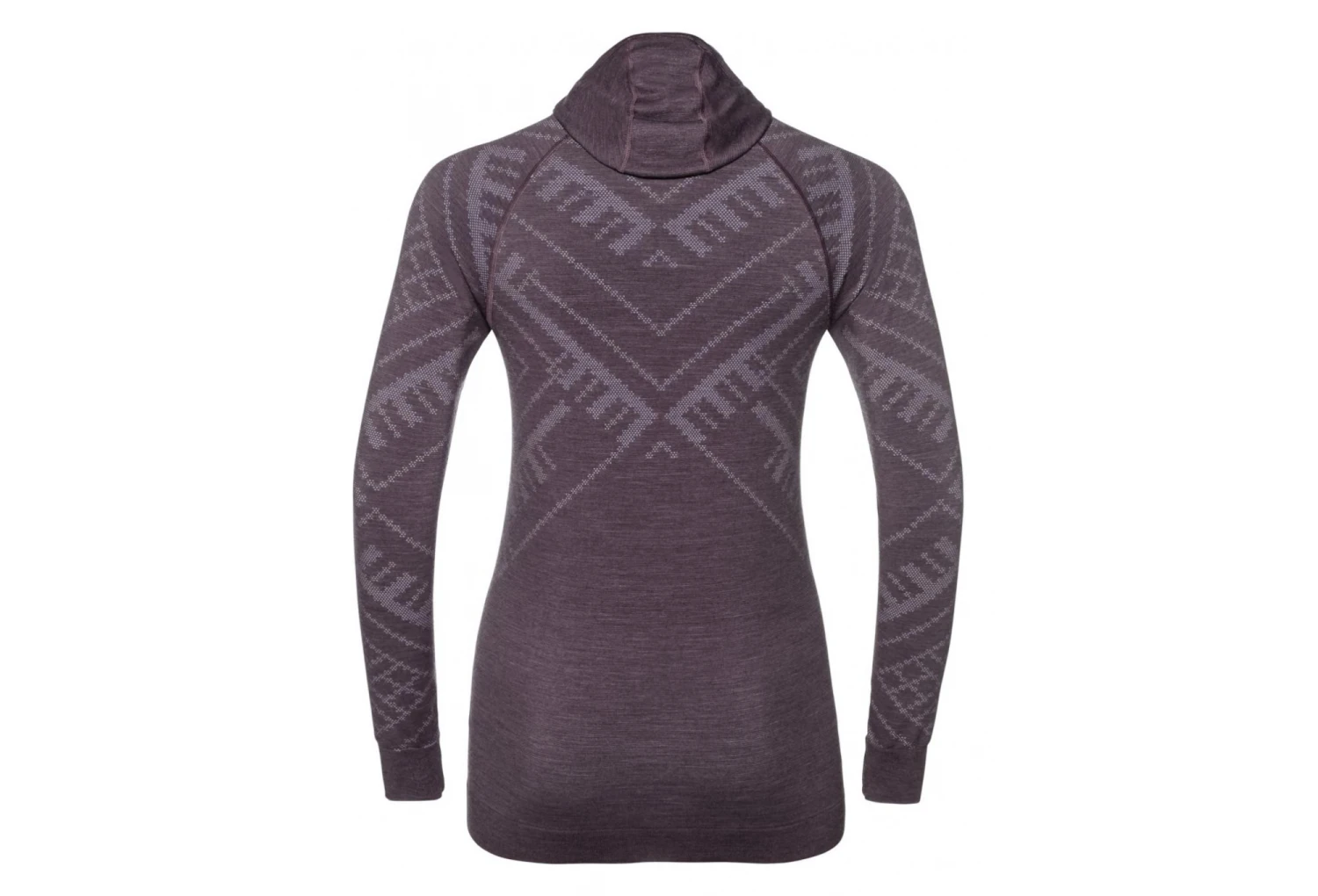 Odlo NATURAL Hooded Long Sleeve Top Women Purple 4 Odlo NATURAL Hooded Long Sleeve Top Women Purple - Image 2