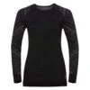Odlo Long Sleeve T-shirt NATURAL Woman Black
