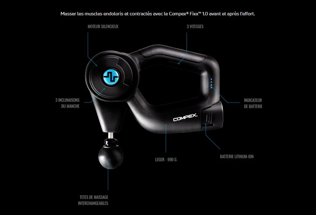 Compex Fixx 1.0 Massager Gun 5 Compex Fixx 1.0 Massager Gun - Image 3