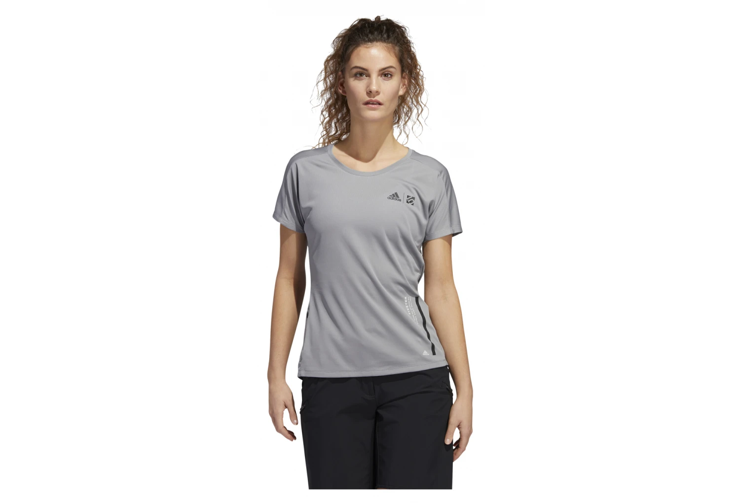 Adidas Five Ten Short Sleeve Jersey Women Trailcross Grey 5 Adidas Five Ten Short Sleeve Jersey Women Trailcross Grey - Image 3