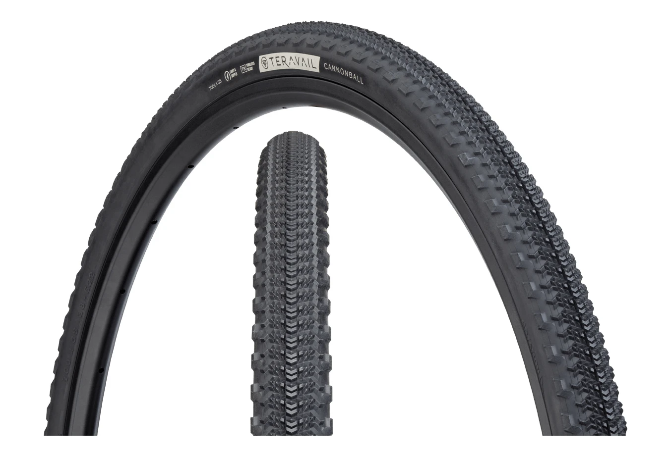 Teravail Cannonball 700 Mm Gravel Tire Tubeless Ready Folding Light & Supple 4 Teravail Cannonball 700 Mm Gravel Tire Tubeless Ready Folding Light & Supple - Image 2