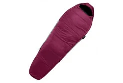 Sleeping Bag Forclaz Trek 500 5 Degrees Small Bordeaux