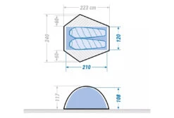Forclaz Trek 500 Freestanding 2 Person Tent Gray Orange -Cool Outdoor 15514805ebd03a595fde6.19184748