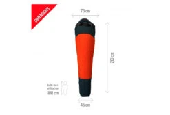 Millet Syntek -5 ° Regular Sleeping Bag Red Black -Cool Outdoor 15935495f89541827c713.90302215