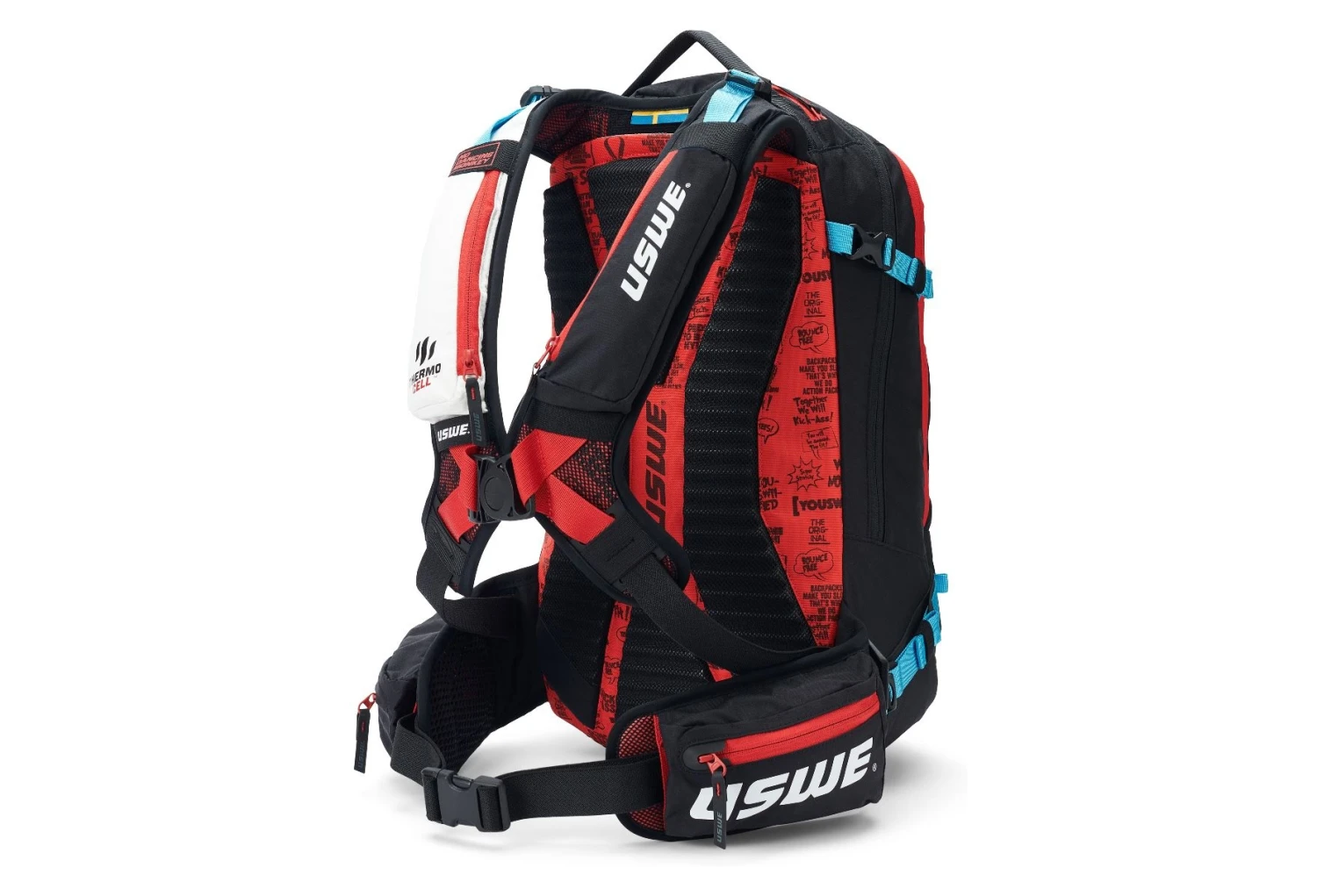 USWE Backpack With Back Protector / Pow 25 Black 4 USWE Backpack With Back Protector / Pow 25 Black - Image 2