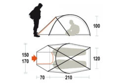 Ferrino Pillar 2 Orange Expedition Tent -Cool Outdoor 191998760618ca64e9269.65248431