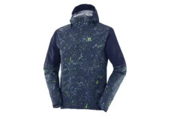 Salomon Essential WP 2.5L Waterproof Jacket White Grey Men's -Cool Outdoor 209490960ddc7d41bdb10.45156475