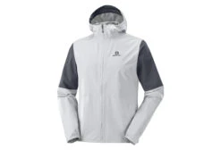 Salomon Essential WP 2.5L Waterproof Jacket White Grey Men's
