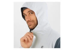 Salomon Essential WP 2.5L Waterproof Jacket White Grey Men's -Cool Outdoor 209491060ddc7d5739586.41530974