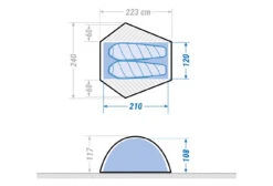 Forclaz Trek 500 Fresh And Black Tent 2 People White 10 Forclaz Trek 500 Fresh And Black Tent 2 People White -Cool Outdoor 21359466155c9940a5069.01215192
