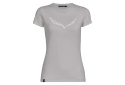 Salewa Solidlogo Dry Women's Short Sleeve T-Shirt Gray