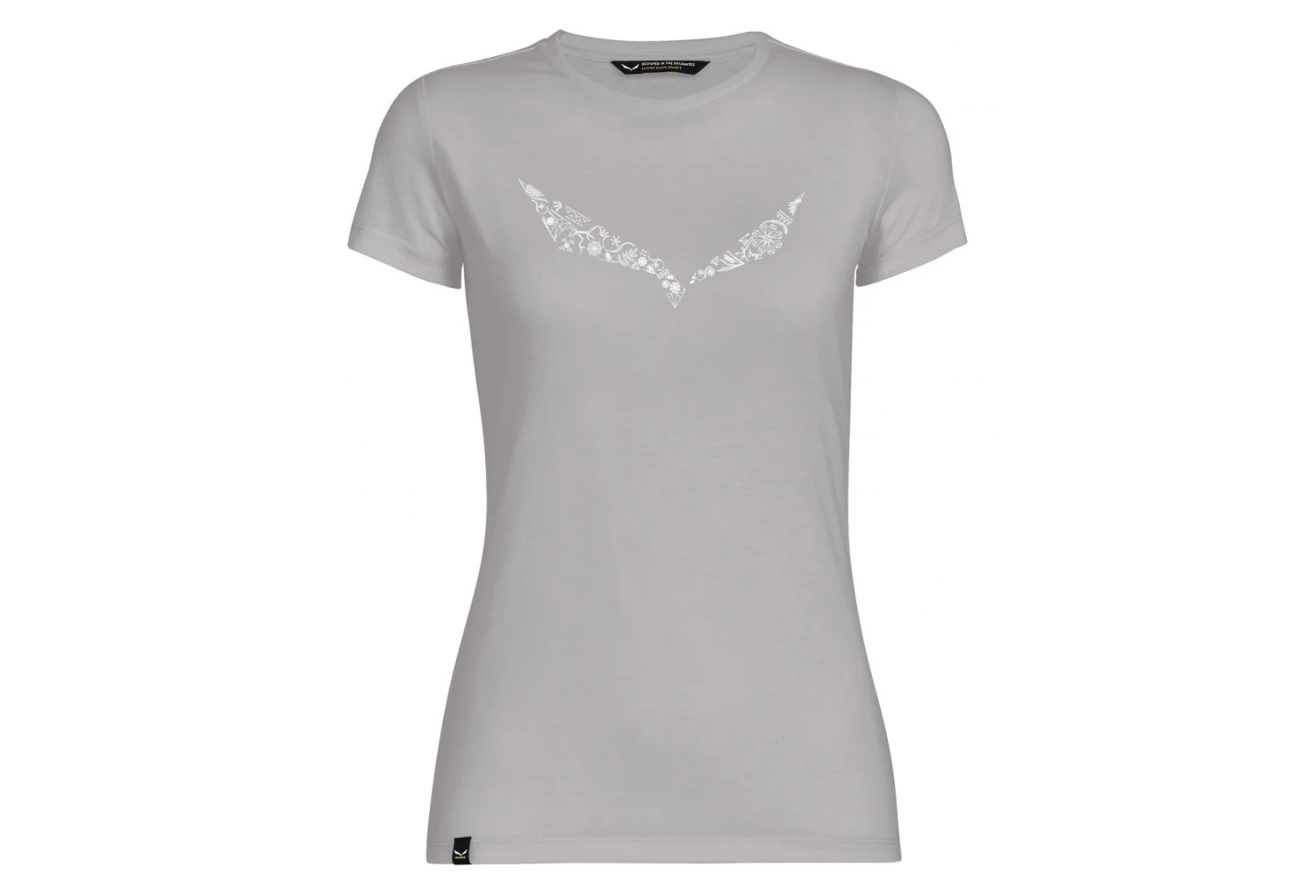 Salewa Solidlogo Dry Women's Short Sleeve T-Shirt Gray 3 Salewa Solidlogo Dry Women's Short Sleeve T-Shirt Gray