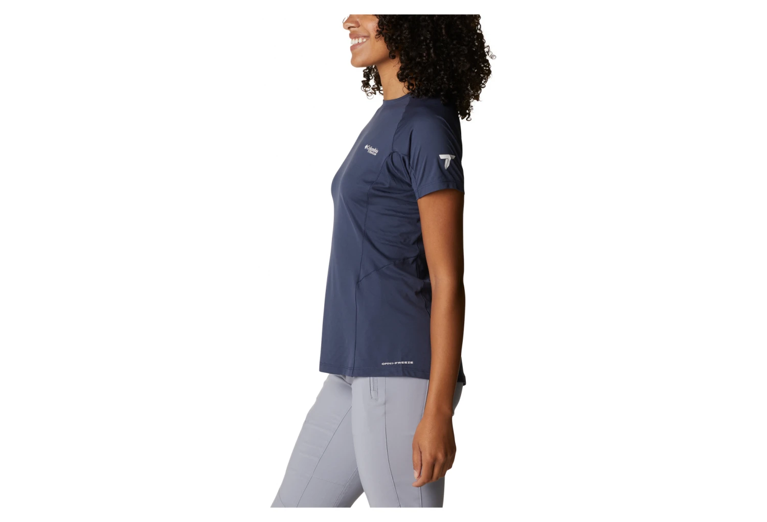 Women's Columbia W Titan Pass Ice Blue T-Shirt 5 Women's Columbia W Titan Pass Ice Blue T-Shirt - Image 3