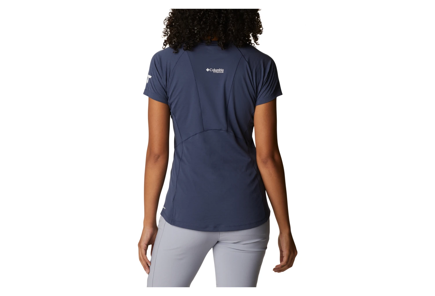 Women's Columbia W Titan Pass Ice Blue T-Shirt 4 Women's Columbia W Titan Pass Ice Blue T-Shirt - Image 2