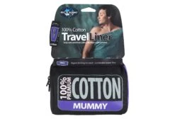 Sea To Summit STS DRAP DE SAC COTON MUMMY TAPERED NAVY BLUE Travel Lin