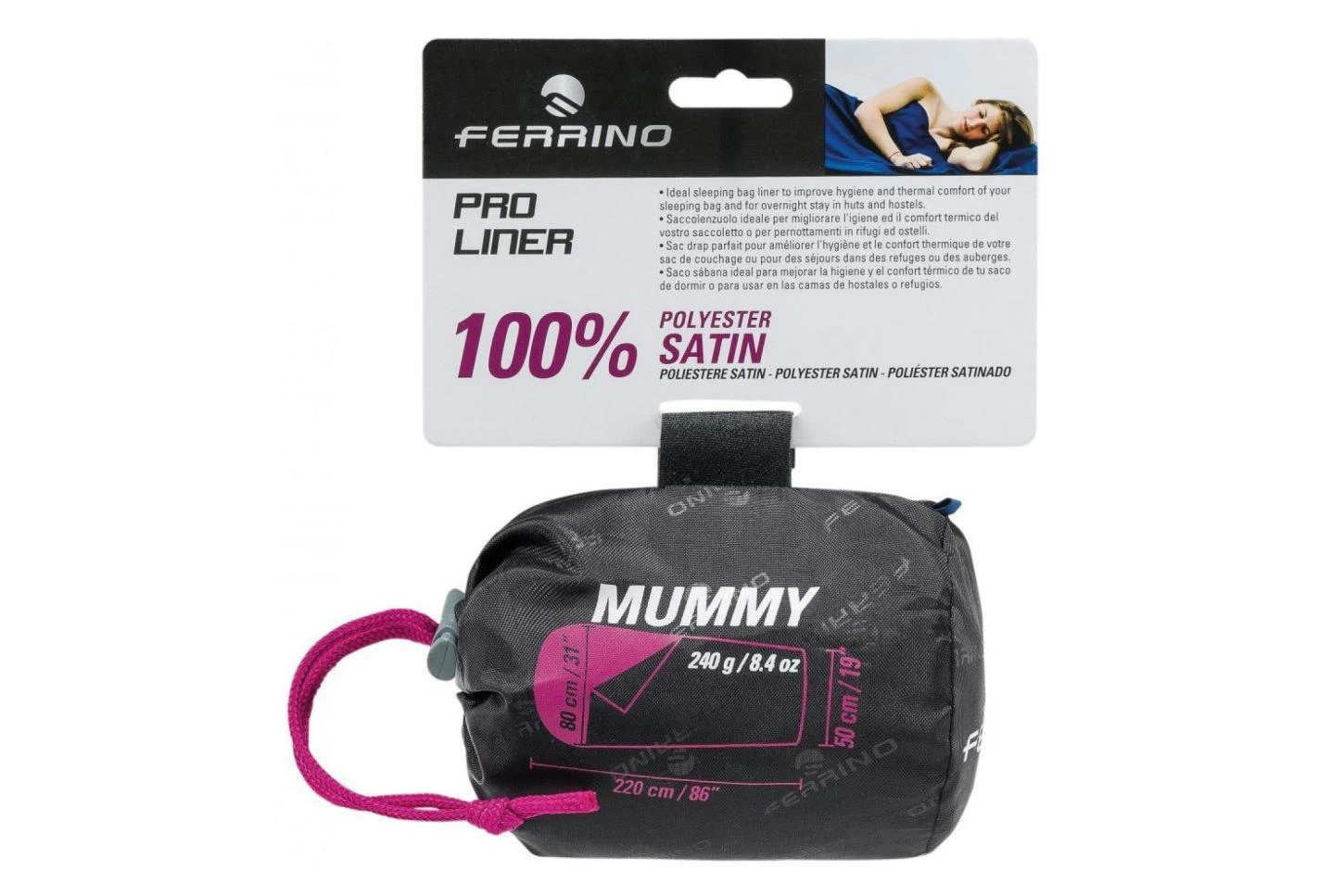 Ferrino Pro Liner Mummy Blue 4 Ferrino Pro Liner Mummy Blue - Image 2