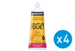 Bundle 3+1 Free OVERSTIMS Energy Gel LIQUID COUP DE FOUET Red Berries