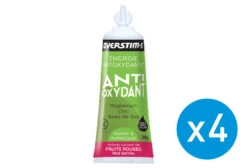 Bundle 3+1 Free OVERSTIMS Energy Gel LIQUID ANTIOXIDANT Red Berries