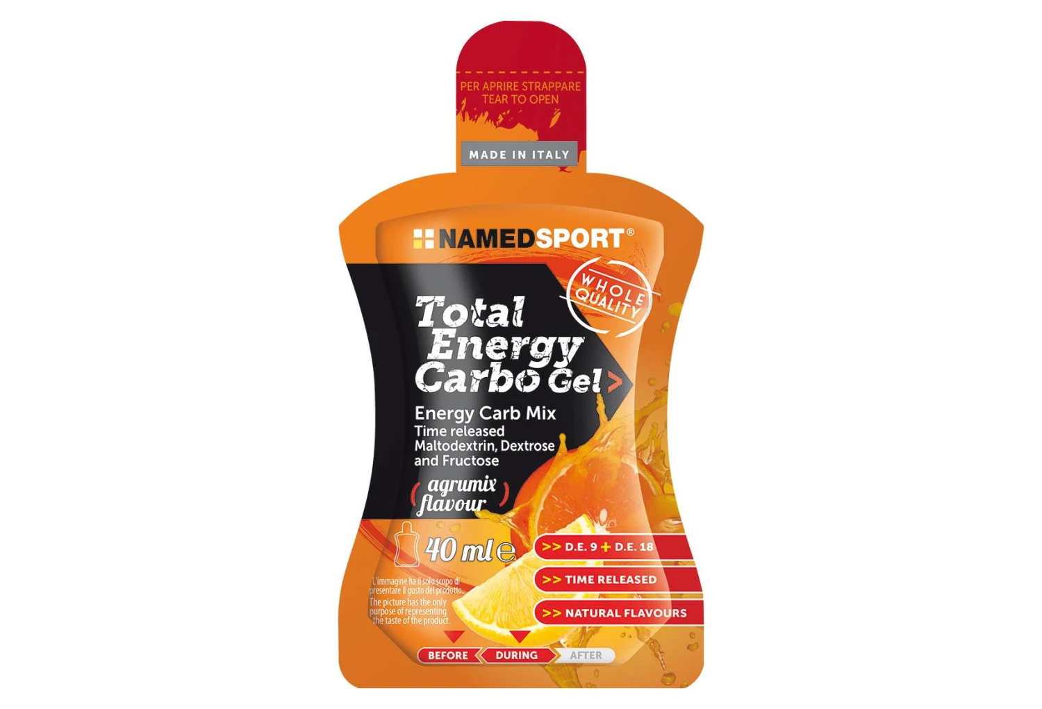 NamedSport Total Energy Energy Gel Carbo 40ml Agrumix 3 NamedSport Total Energy Energy Gel Carbo 40ml Agrumix