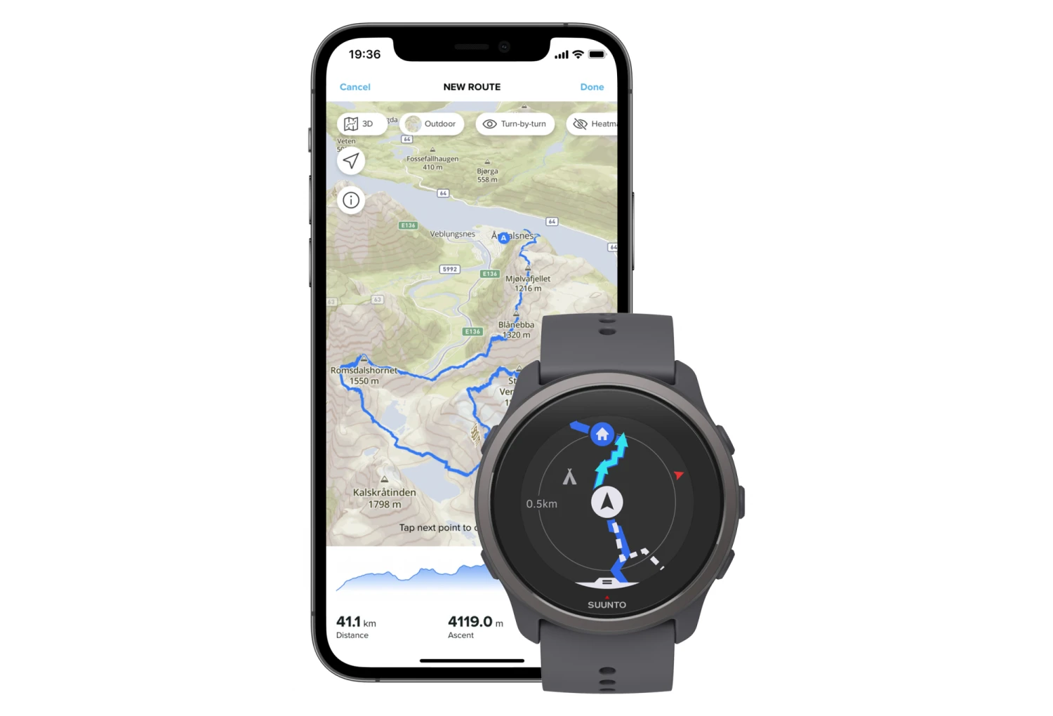 Suunto 5 Peak Sport Watch Black Dark Heather 5 Suunto 5 Peak Sport Watch Black Dark Heather - Image 3